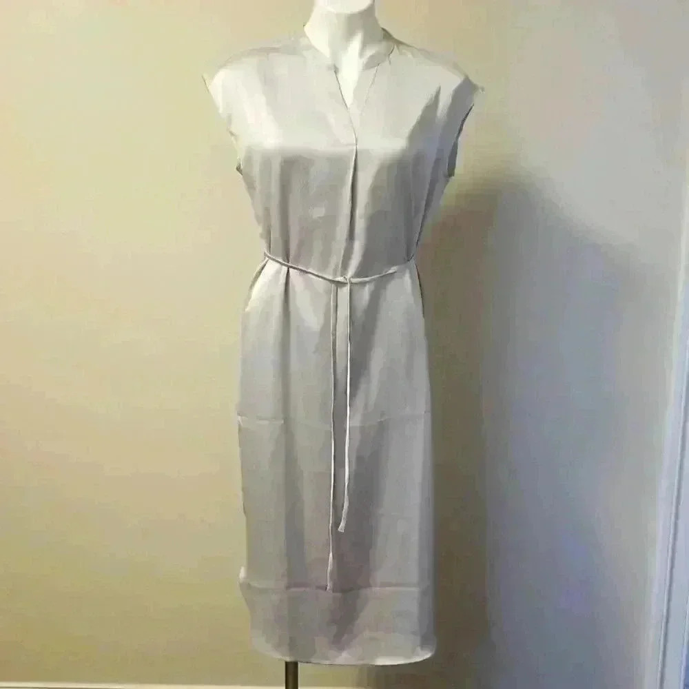 Banana Republic Textured Satin Midi Dress - Picture 2 of 15